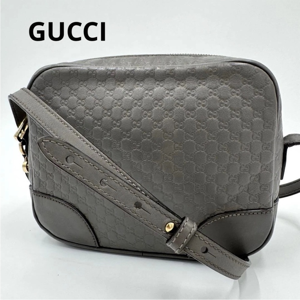 Gucci Taupe Monogram Crossbody Bag